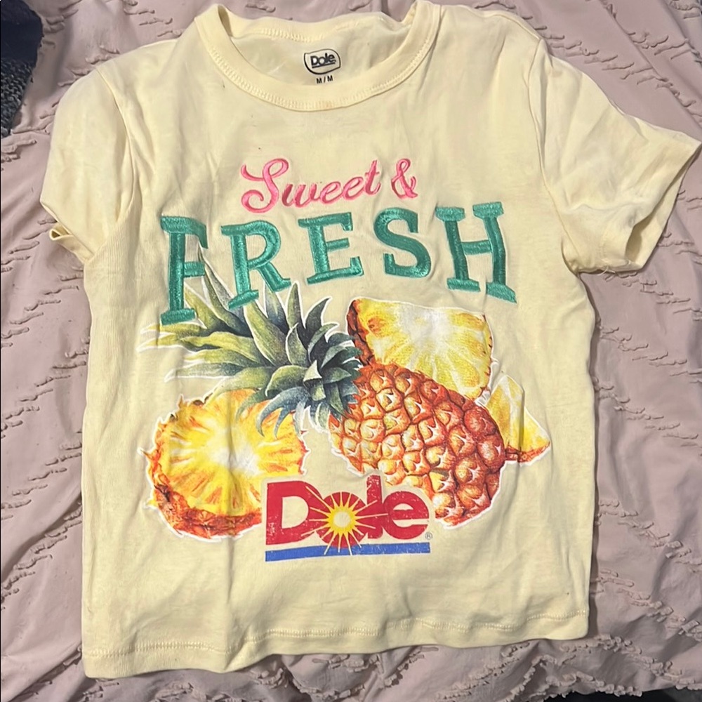 Kids Yellow Graphic T-Shirt